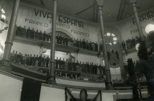 Un instante de la celebración de La Mercè en La Model, en el año 1941